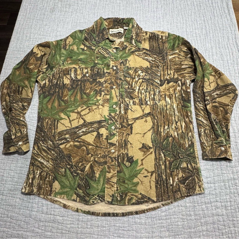 Vintage Gander Mountain Realtree Camo‎ Shirt Mens XL Hunting Shacket Jacket